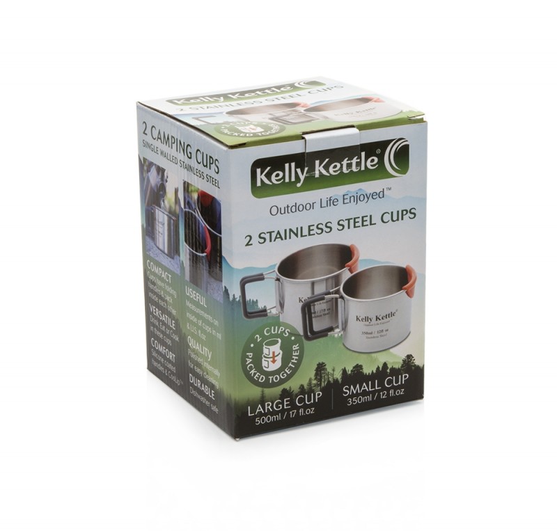 Kelly Kettle Camping Cup Set (350 & 500ml) - Image 5