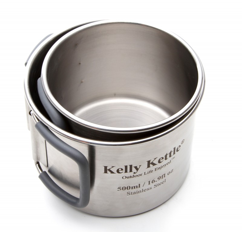 Kelly Kettle Camping Cup Set (350 & 500ml) - Image 2